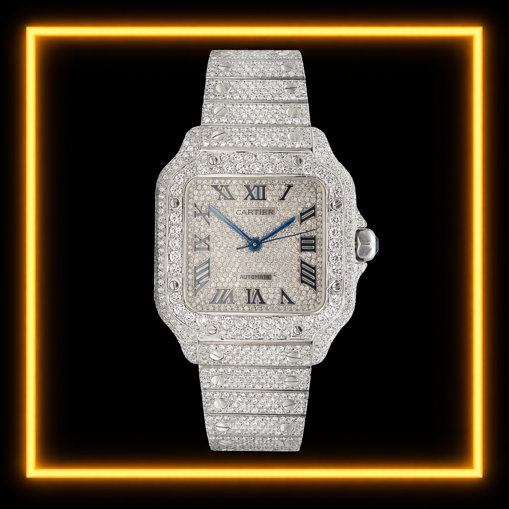 Iced Out Cartier Santos dostawca